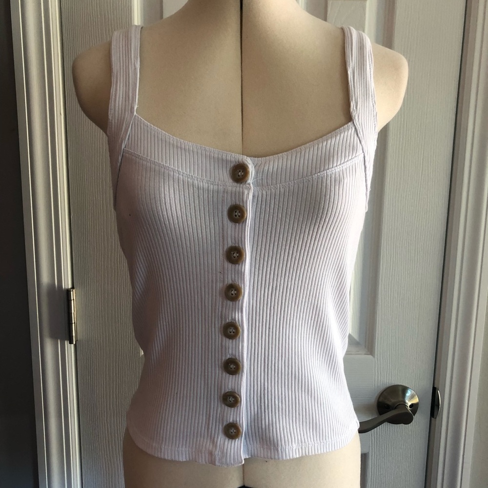 White Free People Tank Top